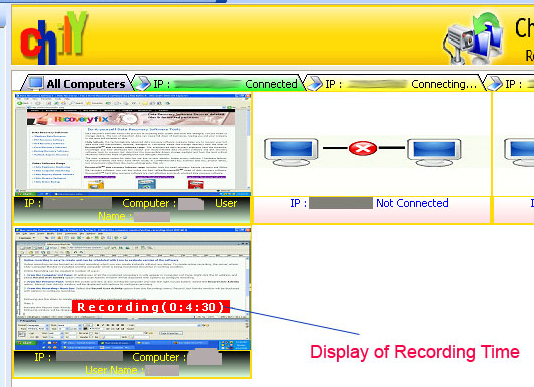 Computer Monitoring Recording