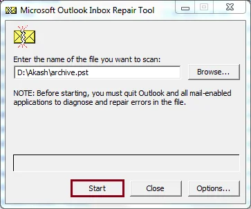 scan log options