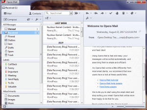 A lightweight email client from Opera