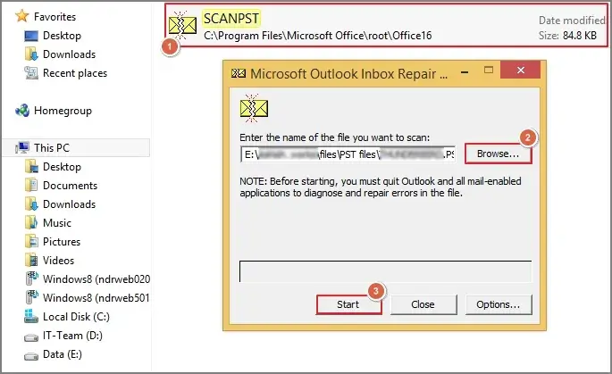 click Start