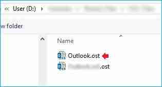 Select the corrupt Outlook OST file