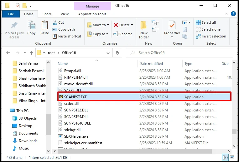 Inbox Repair Tool