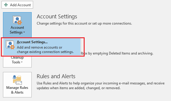 Account Settings