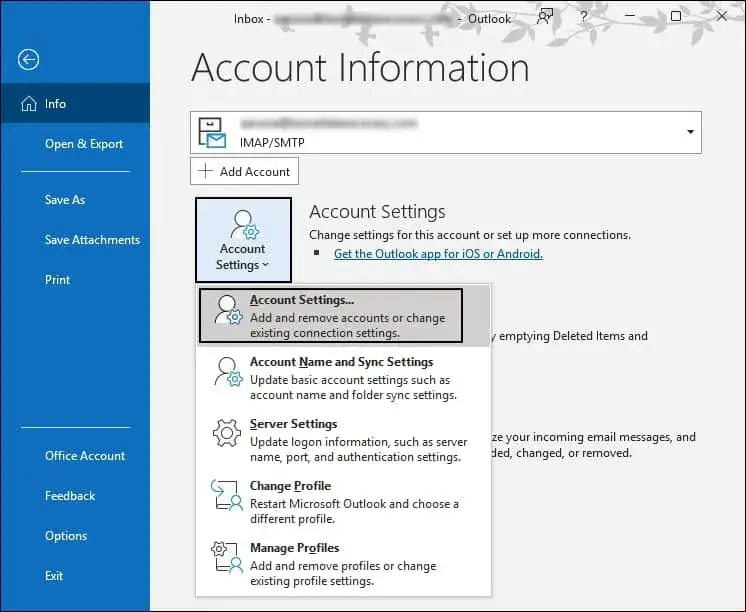 Account Settings