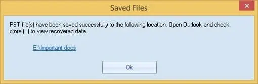 you will get a confirmation message