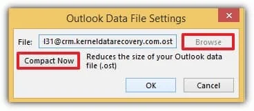 select the PST files