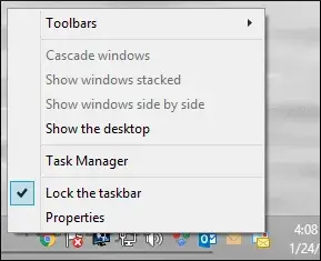 select Task Manager from the list