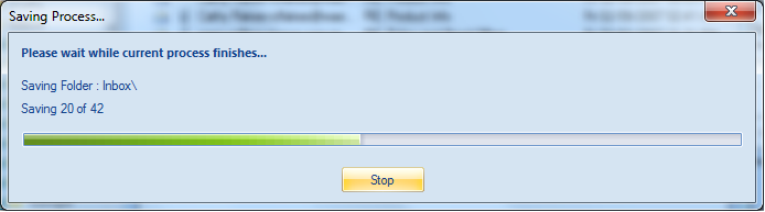 Wait until the saving process gets completed.