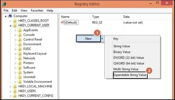 choose Expandable String value