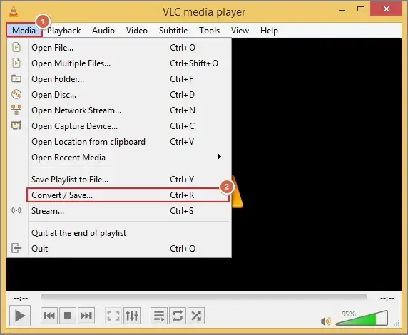 Go to the Media Convert and Save