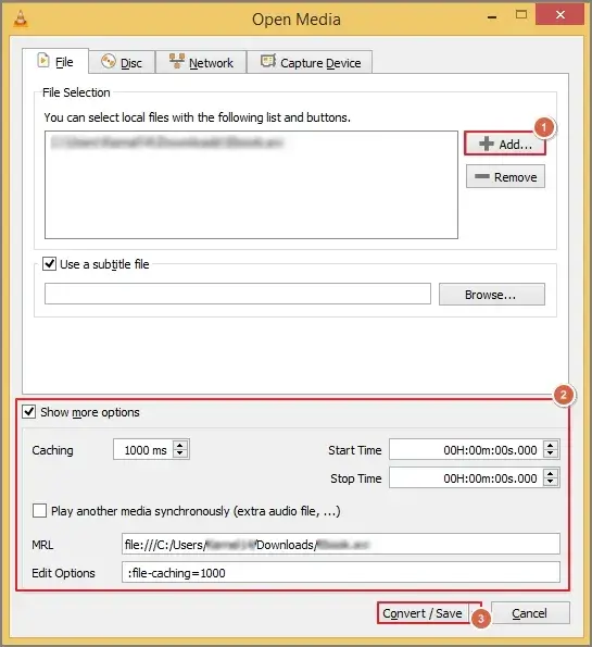 click on the Convert and Save option
