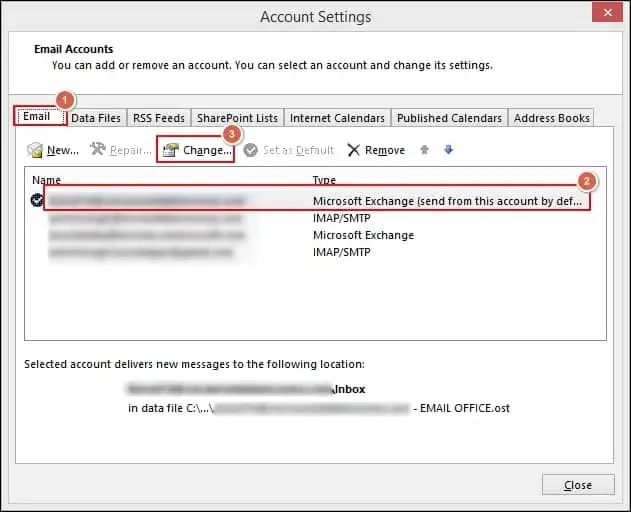 Change the Account Setting
