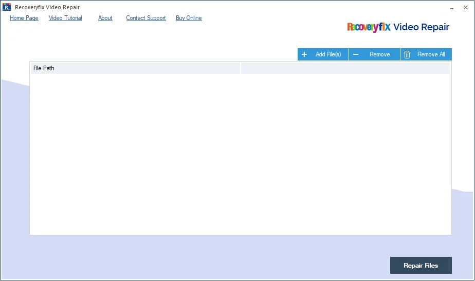 add the corrupt or damaged WMV files