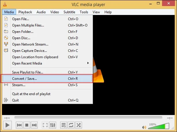 Click on Convert or Save option