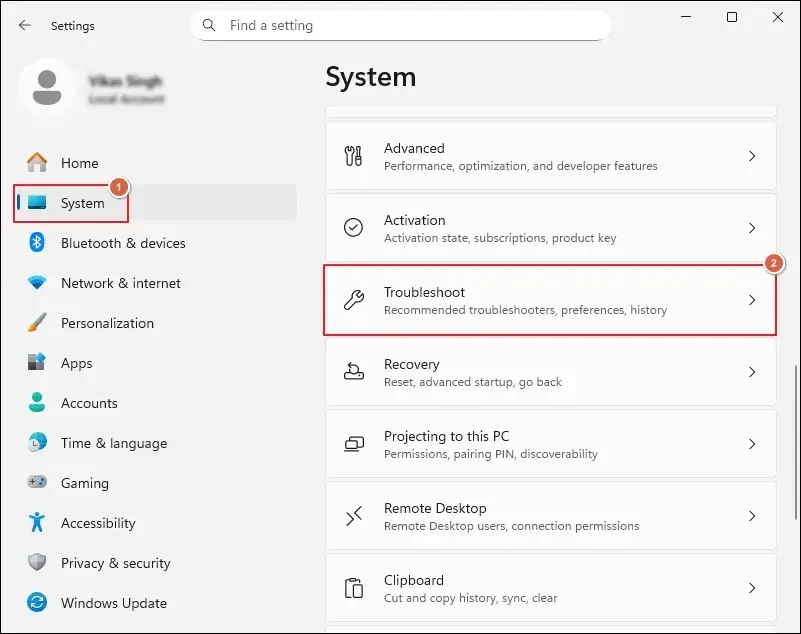 Access the Windows Settings and go to System