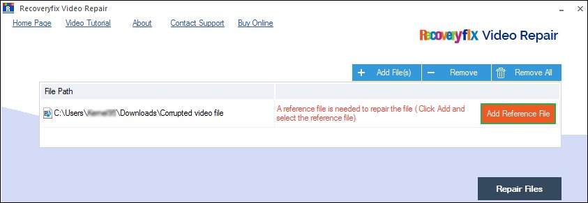 reference video file