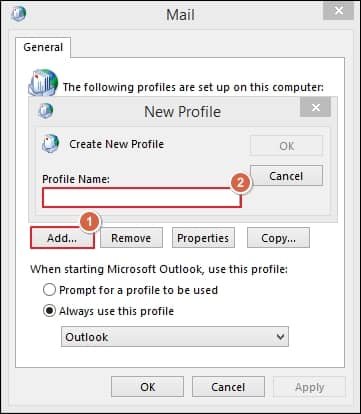Create a new profile