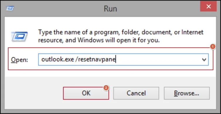 reset navigation pane