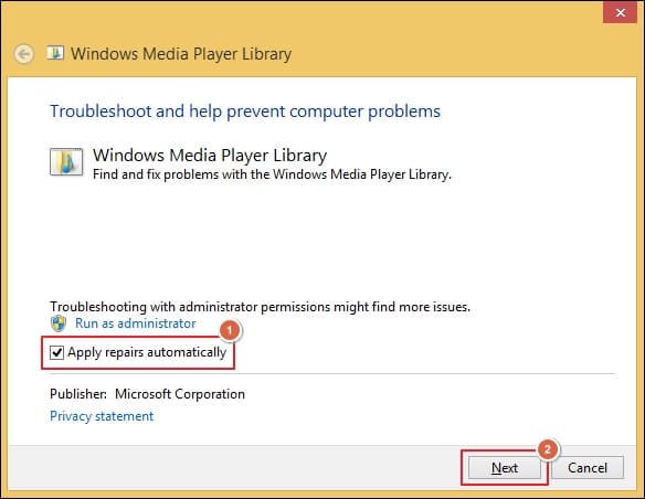 Apply repairs automatically option
