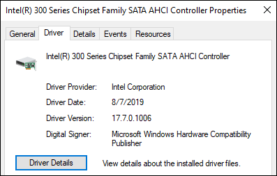 tap on the option Drive Details