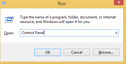 Under the Run window