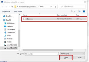 click on the open