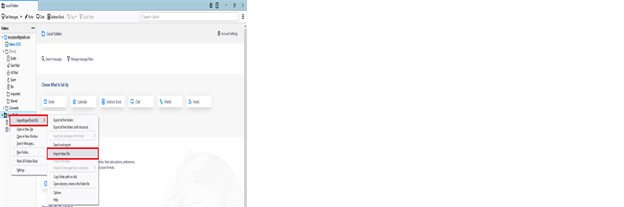 click on the Import MBOX File option