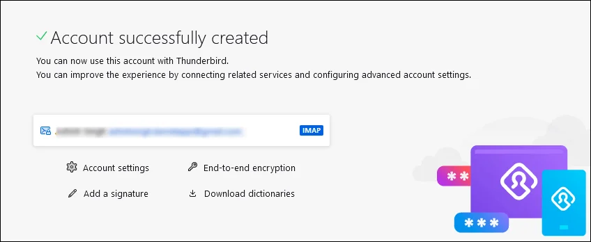 configured your Gmail account in Thunderbird