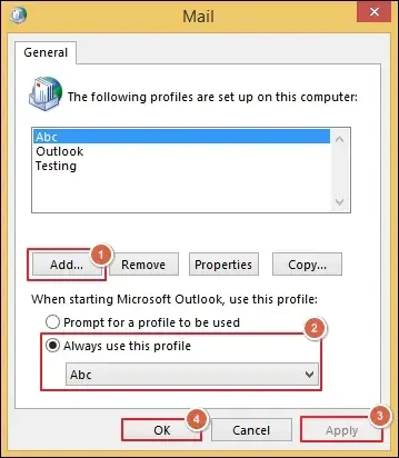Apply to save changes and click OK