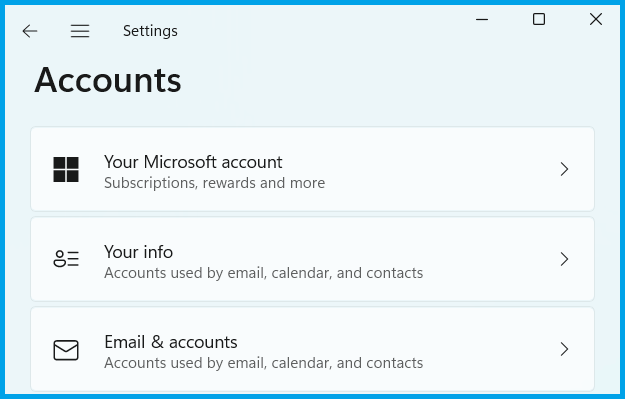 Emails and Account