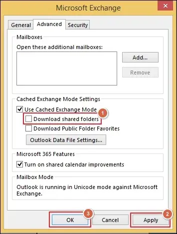 click OK to save the changes