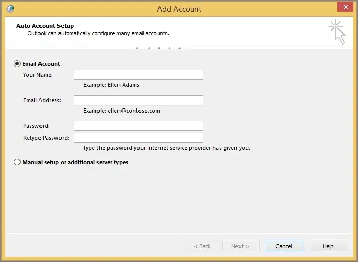 Follow the further steps for a fresh configuration