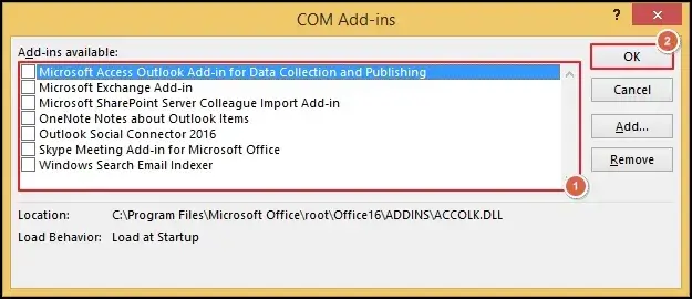 enable add-ins one by one to verify the problematic one