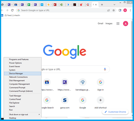 select Device Manager