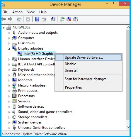 click on Update Driver