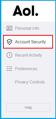 Click on Account Security