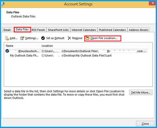 Open File Location
