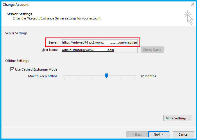 Under the Server Settings