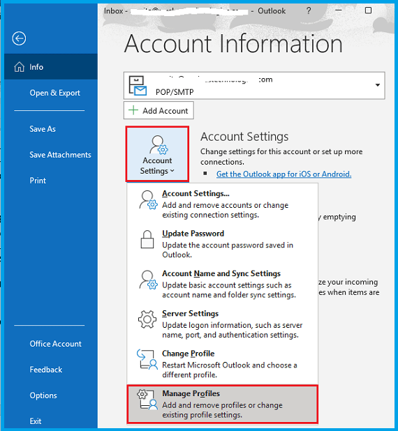 Manage Profiles