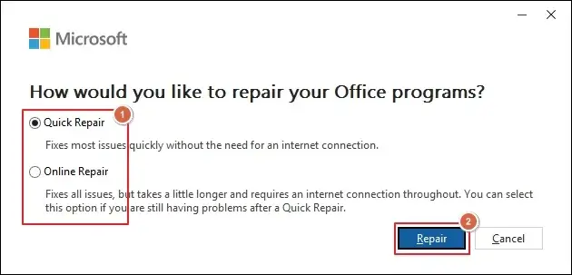 click Repair