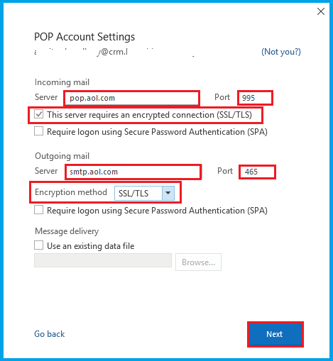 Encryption Method - SSL / TLS