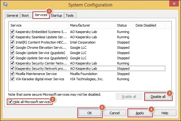 Apply the changes and click OK