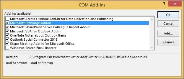 Uncheck all the problematic