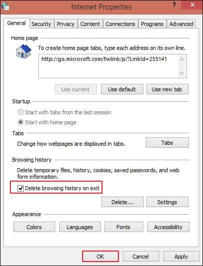 Browsing history