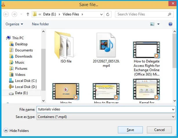 new name for the file