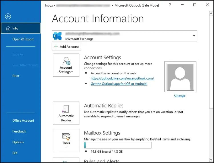 It will open Outlook in safe mode