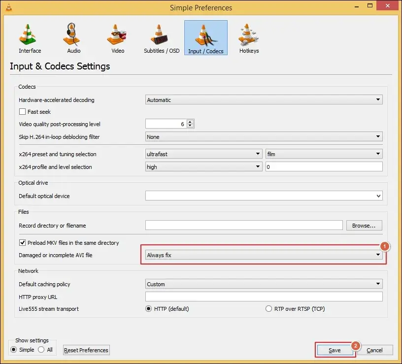 tap on Save option