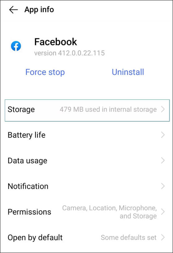You can see the Storage