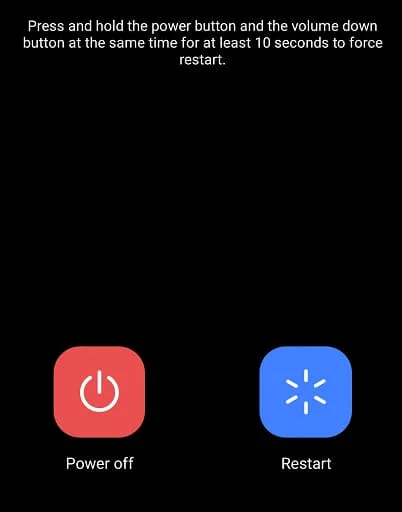 Power off or Restart