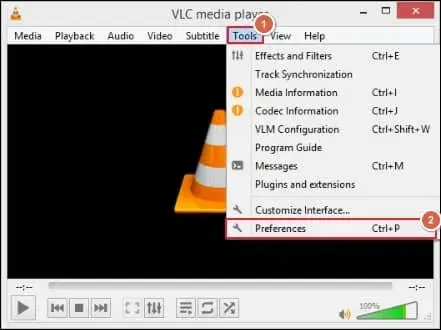 click Tools Preferences